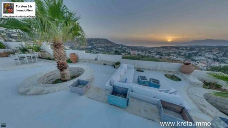 Pitsidia Süd Kreta, Pitsidia Luxusvilla mit Blick auf das libysche Meer Wfl.350qm Haus kaufen